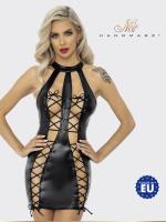 Платье из Powerwetlook с двойной шнуровкой S, Noir Handmade 