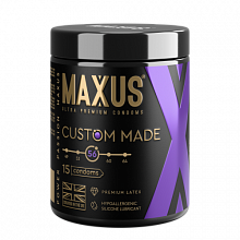 Презервативы MAXUS Custom Made 56 №15 в железном кейсе, увеличенные X-Edition, 15 шт