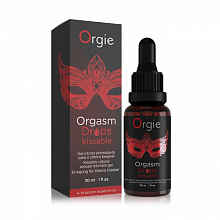 Возбуждающий съедобный гель для клитора Orgie Orgasm Drops Kissable, 30 мл 