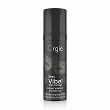 Жидкий вибратор Orgie Sexy Vibe High Voltage с усиленным эффектом вибрации, 15 мл 