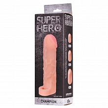 Увеличивающая насадка для пениса Champion SUPER HERO 
