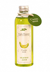 Съедобный, массажный, разогревающий эликсир "Triple Pleasure" Медовая дыня 130 гр 