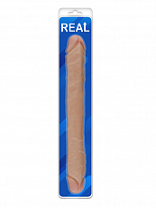 Двусторонний фаллоимитатор REAL 39 см.