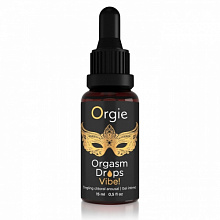 Возбуждающий съедобный гель для клитора Orgie Orgasm Drops Vibe!, 15 мл 