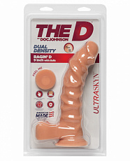 Doc Johnson Фаллоимитатор на присоске The D - Ragin D 9 - Vanilla, телесный 