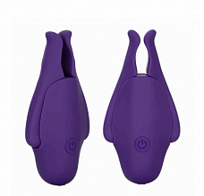 Перезаряжаемые зажимы для сосков Nipple Play Rechargeable Nipplettes, фиолетовые 
